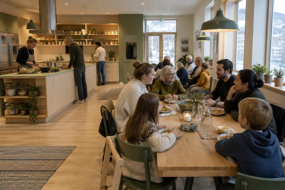 Nabolagskjøkkenet, eksempel på et sosialt rom